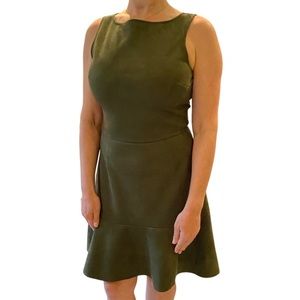 Aqua! Gorgeous Forrest Green Microsuede Dress